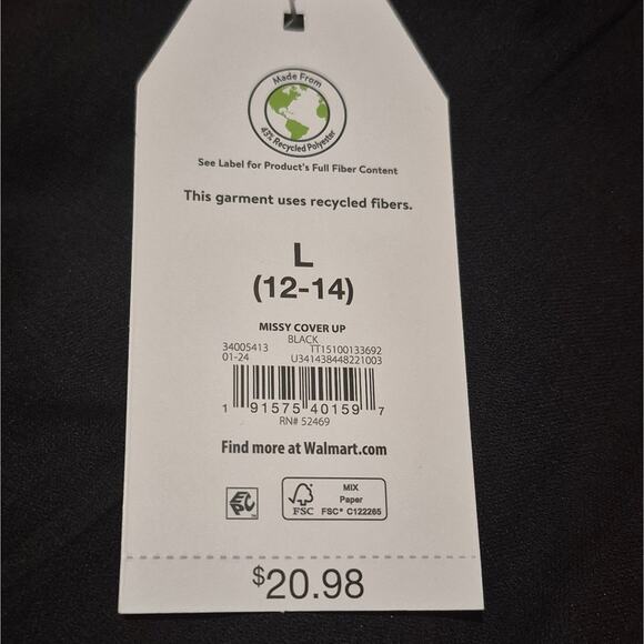 Time And Tru | NWT | Black Wideleg Pants | Large - Picture 8 of 8